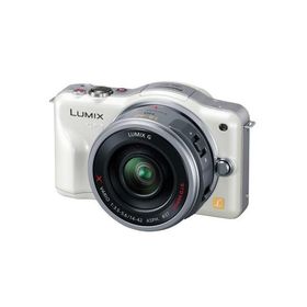 パナソニック ミラーレス一眼カメラ LUMIX GF3 電動ズームキット シェルホワイト DMC-GF3X-W