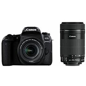 【中古】Canon デジタル一眼レフカメラ EOS 9000D ダブルズームキット EF-S18-55mm/EF-S55-250mm 付属 EOS9000D-WKIT(デジタル一眼)