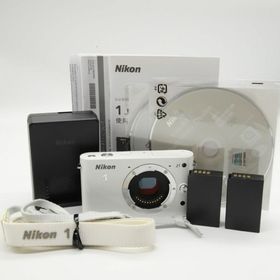 ニコン(Nikon)の■ほぼ新品■ Nikon Nikon 1 J1 ホワイト ボディ(ミラーレス一眼)