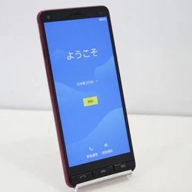 スマートフォン 本体 BASIO4 KYV47 京セラ au SIMロック解除済み SIMフリー 残債なし 32GB レッド