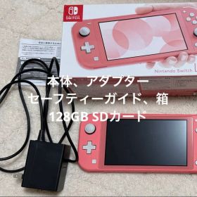 スイッチライト Switch Lite 本体 アダプター 128GB SDカード
