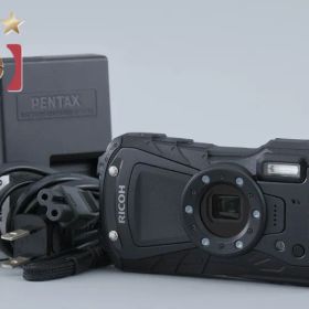 【中古】RICOH リコー PENTAX ペンタックス WG-80 ブラック 防水アクションカメラ シャッター回数僅少
