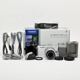 1351＜良品＞ OLYMPUS ミラーレス一眼 PEN Lite E PL3 レンズキット ホワイト E PL3 LKIT WHT