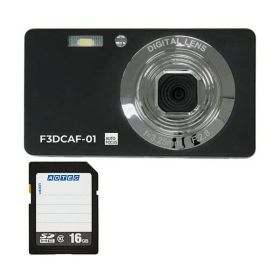 コンパクトデジタルカメラ F3DCAF-01 + SDHCメモリカード 16GB 1セット