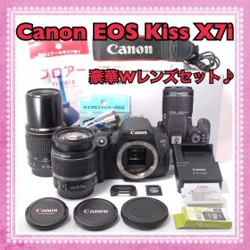 極美品✨Canon EOS Kiss X7i 高画質Wレンズセット 即日発送♪