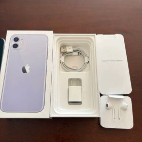 Apple iPhone 11 パープル 64GB (カメラレンズ割れ)