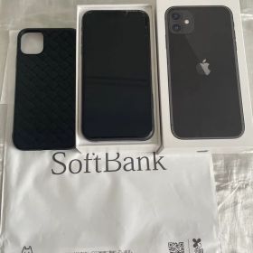 iPhone11 ブラック ケース付き
