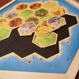 カタン用 木製自作ゲームボード(ダークオーク)最後の一点
