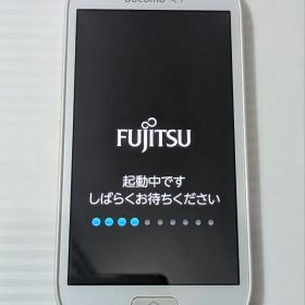 ジャンク品 ドコモ らくらくスマートフォン3 F-06F ホワイト