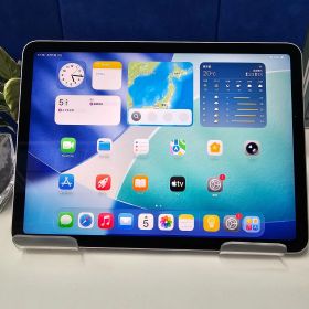 E2120【美品】iPad Air 第4世代 シルバー 64GB SIMフリー ガラスコーティング施工済み