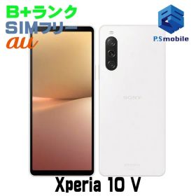 【中古】SOG11 Xperia 10 V【美品 利用制限○】 SIMフリー ホワイト au エーユー エクスペリア ソニー・エリクソン D029386-スマートホン スマートフォン スマホ 携帯電話 白ロム 本体 格安