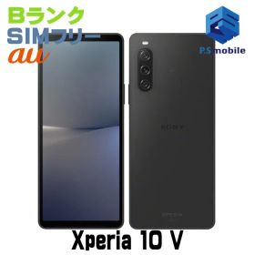【中古】SOG11 Xperia 10 V【良品中古 利用制限○】 SIMフリー ブラック au エーユー エクスペリア ソニー・エリクソン D353282-スマートホン スマートフォン スマホ 携帯電話 白ロム 本体 格安