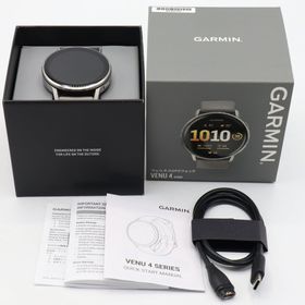 ガーミン(GARMIN)の【美品】GARMIN Venu 4 45mm 010-03014-31 Silver/Gray スマートウォッチ ガーミン ヴェニュー 本体(腕時計(デジタル))