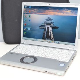 中古軽量ノートPC Panasonic CF-SZ6RDYVS Windows11+office 爆速SSD256GB Core i5-7300U/メモリ8GB/12.1インチ/webカメラ/24H2