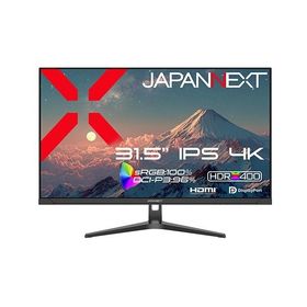JAPANNEXT 液晶ディスプレイ 31.5型/3840×2160/HDMI×2、DP×2/スピーカー有/2年保証 ブラック JN-IPS315U 1点