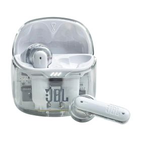 JBL TUNE FLEX GHOST ワイヤレスイヤホン bluetooth 2ウェイ装着 ノイズキャンセリング/IPX4/ホワイト JBLTFLEXGWHT