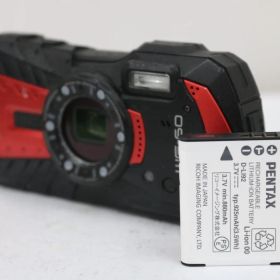 【返品保証】 リコー Ricoh WG-60 レッド 5x バッテリー付き コンパクトデジタルカメラ e10510