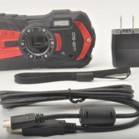 RICOH リコー WG-60 レッド 本格防水デジタルカメラ 14メートル防水 耐衝撃 防塵 耐寒 1600万画素