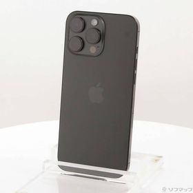 〔中古〕Apple(アップル) iPhone16 Pro Max 256GB ブラックチタニウム MYWG3J／A SIMフリー〔269-ud〕