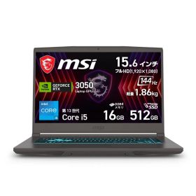 MSI ゲーミングノートPC Thin 15 B13U GeForce RTX 3050 Core i5-13420H 15.6インチ メモリ 16GB SSD 512GB リフレッシュレート