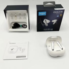 【中古 動作確認済 PSE技術基準適合】 Anker Soundcore Liberty 4 NC 完全ワイヤレスイヤホン ホワイト 音楽 ミュージック 音楽鑑賞 運動 ランニング 通勤 通学 耳 イヤー イヤホン 音質 没入感 集中 音 使いやすい ジムリラックス 小さい