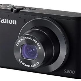 【中古】(非常に良い)Canon デジタルカメラ PowerShot S200(ブラック) F値2.0 広角24mm 光学5倍ズーム PSS200(BK)