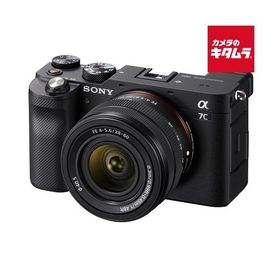 ソニー α7C ズームレンズキット ブラック [ILCE-7CL B] SONY フルサイズ ミラーレス一眼カメラ 小型軽量 4K動画撮影 Wi-Fi搭載 Vlog 《納期約２−３週間》
