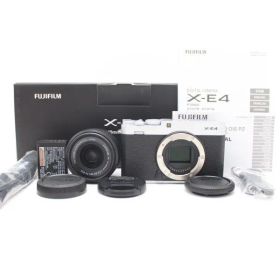 ショット数16390回！■ほぼ新品■ FUJIFILM フジフイルム X-E4 XC15-45mm レンズキット シルバー ♯10924
