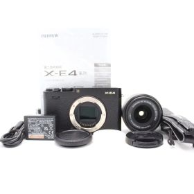 ショット数3198！■美品■ FUJIFILM 富士フイルム ミラーレス一眼 FUJIFILM X-E4 レンズキット ブラック ♯12324