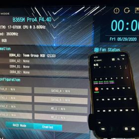 Core i7-9700K＆マザボB365 Pro4 ＋パネル 3点セット