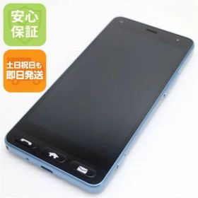 超美品 Y!mobile 705KC かんたん スマホ ブルー スマホ 本体 白ロム 土日祝発送OK 02000
