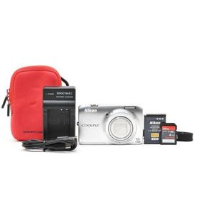 ＜良品＞ Nikon COOLPIX S6300 クリスタルシルバー｜動作良好(コンパクトデジタルカメラ)