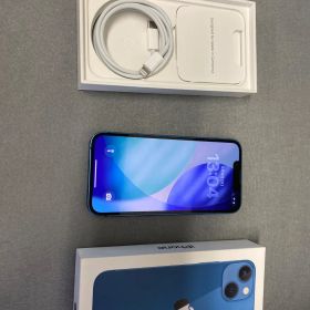 美品 国内版 SIMフリー iPhone 13mini 128GB ブルー色