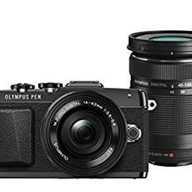 【中古】 OLYMPUS オリンパス PEN E-PL7 EZダブルズームキット ブラック ミラーレス一眼 E-PL7 EZ DZKIT BLK