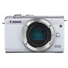 【中古】Canon ミラーレス一眼カメラ EOS M200 ボディー ホワイト EOSM200WH-BODY(ミラーレス一眼)