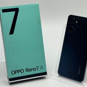 【箱付き中古A】OPPO Reno7 A A201OP スターリーブラック SIMフリー 白ロム
