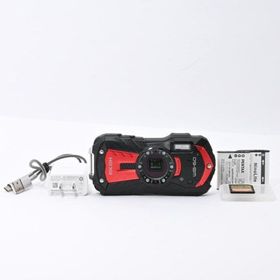 ＜良品＞ RICOH WG-60 レッド｜防水コンパクトデジタルカメラ(コンパクトデジタルカメラ)