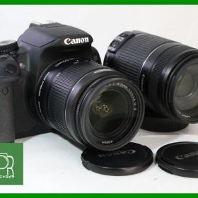 【動作保証・点検済】極上品■Canon EOS Kiss X6i / EF-S 55-250mm F4-5.6 IS II/ EF-S 18-55mm F3.5-5.6 IS II■12656