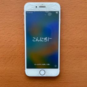 【起動OK】iPhone８画面割れ有 初期化済み ジャンク バッテリー100%