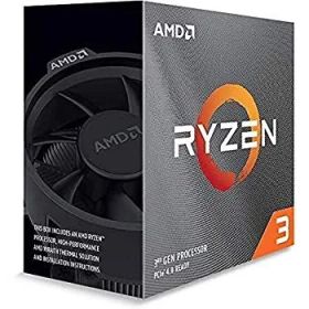 【中古】AMD Ryzen 3 3100%ｶﾝﾏ% with Wraith Stealth cooler 3.6GHz 4コア / 8スレッド 65W100-100000284BOX