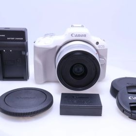 【4,000回以下 美品】Canon EOS R50 標準ズームレンズキット(RF-S18-45) ホワイト/APS-C/約376g EOSR50WH-1845ISSTMLK ミラーレス一眼カメラ