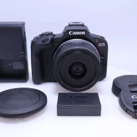【6,000回以下 極美品】Canon EOS R50 標準ズームレンズキット (RF-S18-45) ブラック EOSR50BK-1845ISSTMLK ミラーレス一眼カメラ