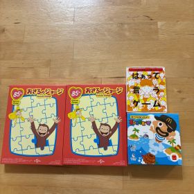 ハッピーセット おさるのジョージパズル はぁって言うゲーム 黒ひげカードゲーム