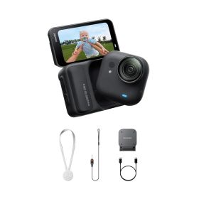 Insta360 GO Ultra 通常版 ブラック ｜ vlog カメラ ポケットから世界が変わる 軽量 アクションカメラ 小型 どこにでも取り付け