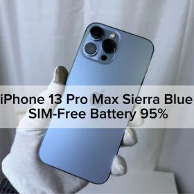 iPhone 13 Pro MaxシエラブルーSIMフリーBattery 95%