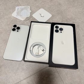 iPhone 13 Pro Max 128GB シルバー 美品 箱・ケーブル付