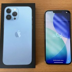 値下！美品！iPhone13ProMax512G シエラブルー 本体&カバー