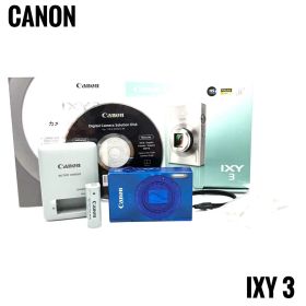 美品 CANON IXY 3 ブルー コンパクトデジタルカメラ コンデジ