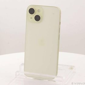 〔中古〕Apple(アップル) iPhone15 128GB イエロー MTMK3J／A SIMフリー〔349-ud〕