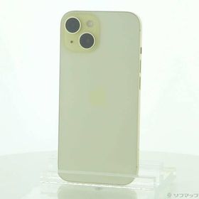 〔中古〕Apple(アップル) iPhone15 128GB イエロー MTMK3J／A SIMフリー〔198-ud〕